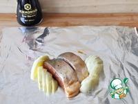 Пикантное рагу из лосося в фольге ингредиенты