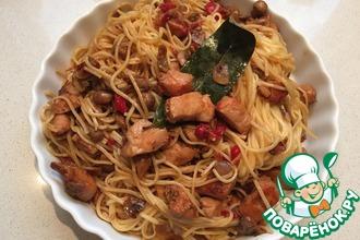 Рецепт: Пикантные китайско-итальянские спагетти