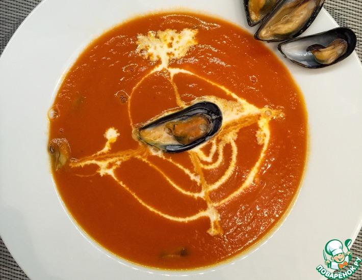 Рецепт: Быстрый томатный крем-суп
