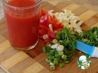 Холодный томатный гречневый суп ингредиенты