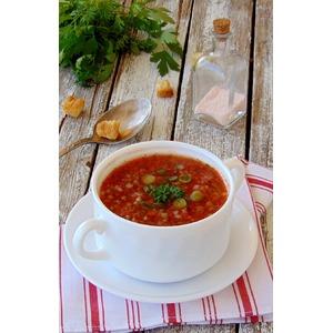 Холодный томатный гречневый суп