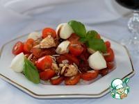 Салат с моцареллой и вялеными томатами ингредиенты