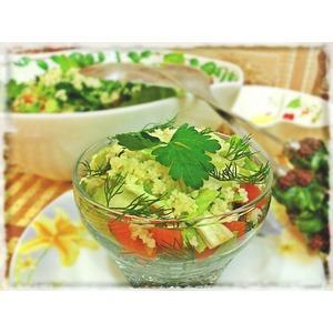 Овощной салат с кускусом