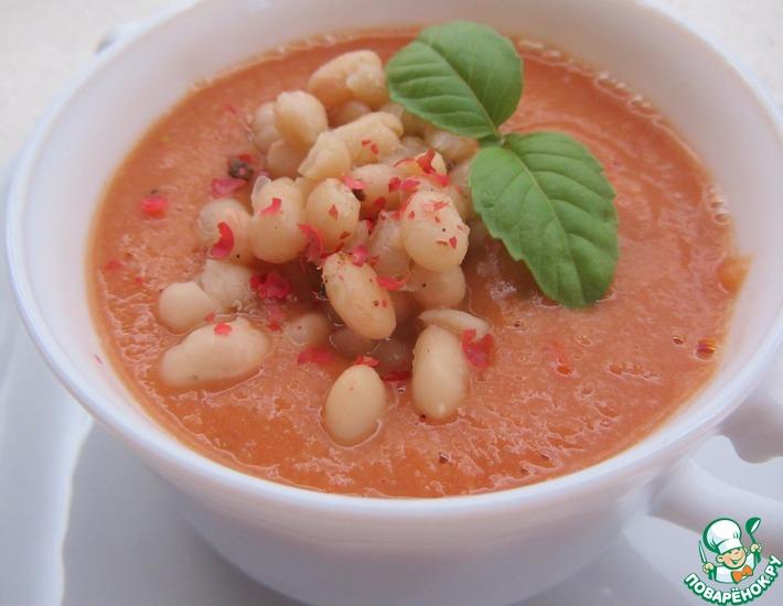Рецепт: Суп из белой фасоли с томатами