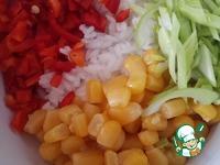Теплый салат с рисом ингредиенты