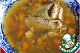 Рецепт: Суп с цесаркой, грибами и вермишелью