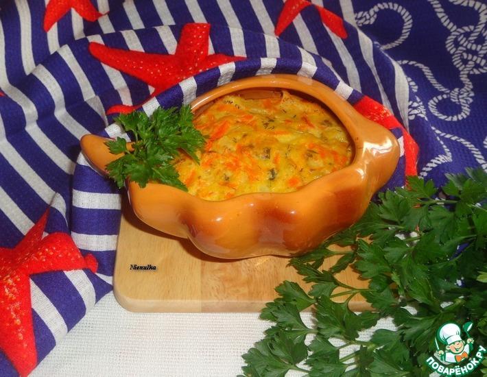 Рецепт: Морковно-рыбное суфле