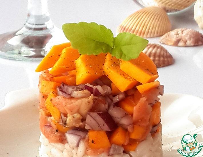 Рецепт: Тартар из лосося и манго