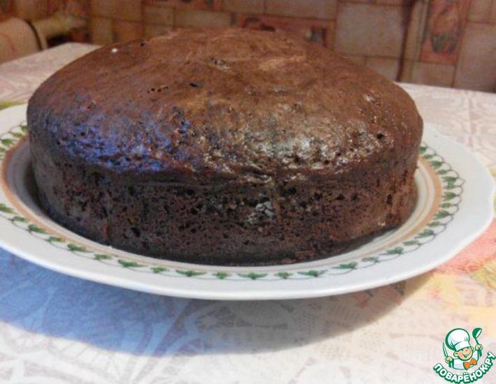 Рецепт: Ленивый шоколадный пирог