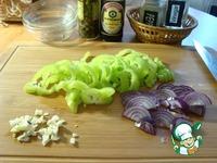Тёплый салат с обжаренным болгарским перцем ингредиенты