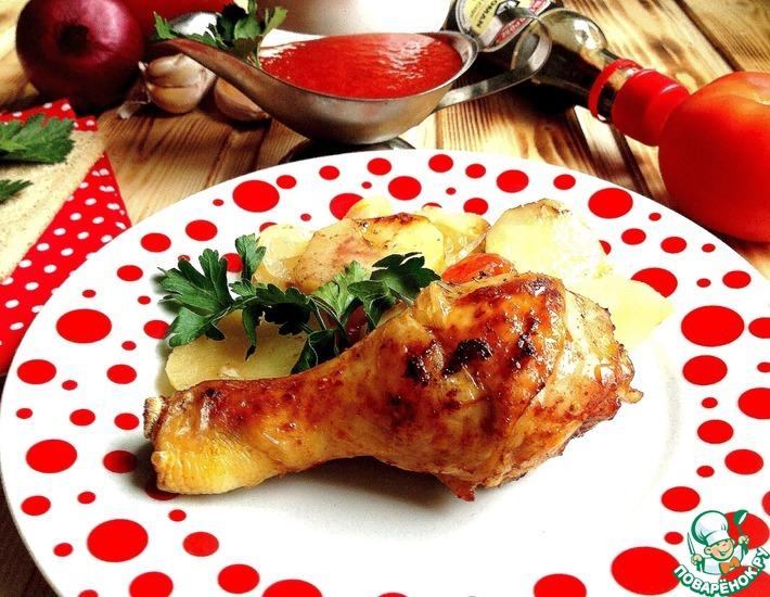Рецепт: Картофель с курицей Домашний очаг