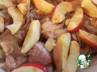 Имбирная свинина с яблоками и луком ингредиенты