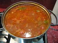 Томатный суп с рыбными консервами и фасолью ингредиенты