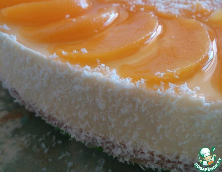 Рецепт: Творожно-персиковый торт с мюсли