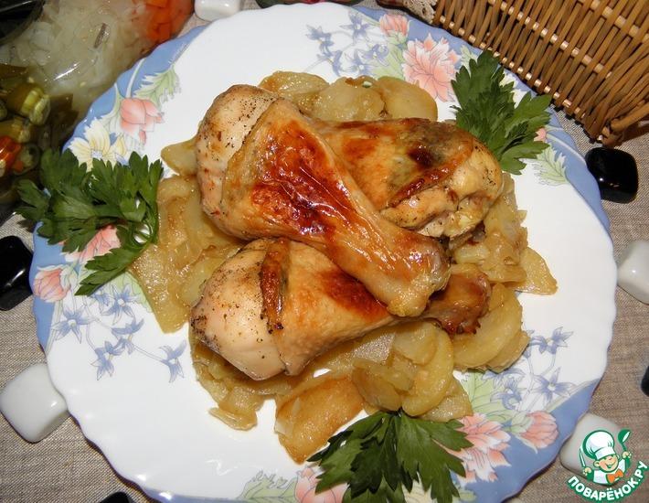 Рецепт: Курица Семейный ужин