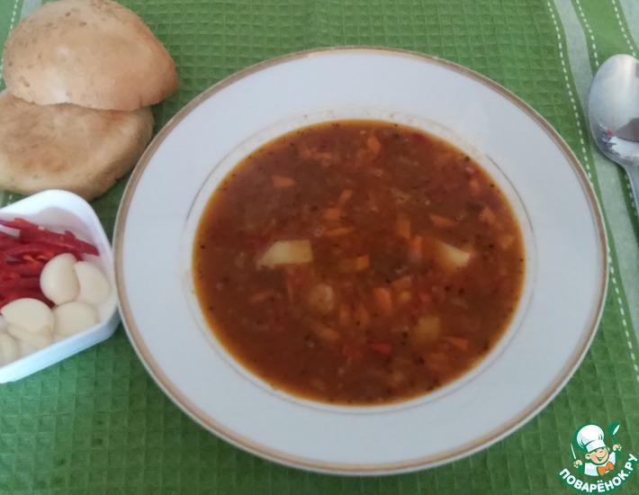 Рецепт: Мексиканский суп Семь бобов