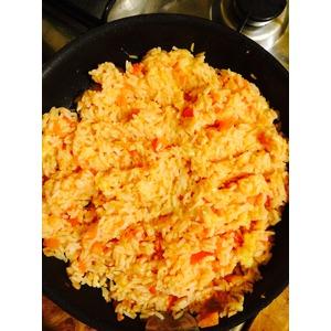Рис с сыром и помидорами