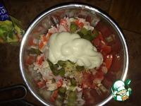 Крабовый салат с солеными огурцами ингредиенты