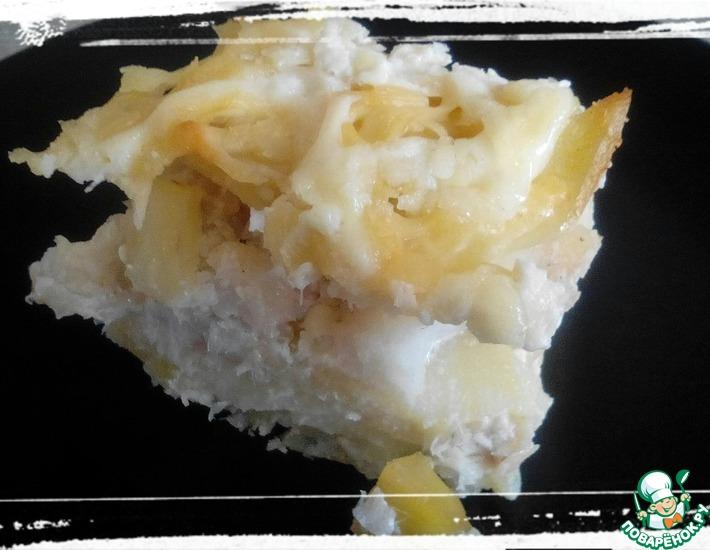 Рецепт: Картофельная запеканка с минтаем