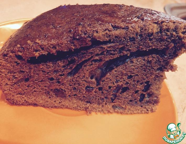 Рецепт: Шоколадный пирог с изюмом