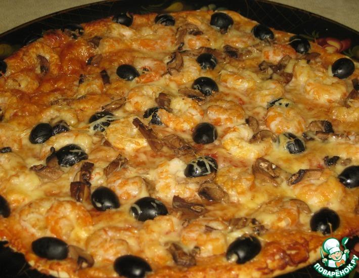 Рецепт: Тонкое тесто и соус для итальянской пиццы