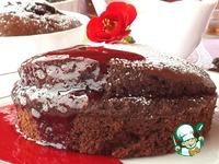 Шоколадно-коньячные пирожные Гато с соусом ингредиенты