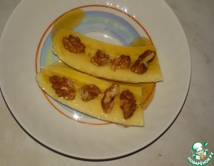 Рецепт: Банан с медом и орехами