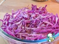 Салат из свежей краснокочанной капусты ингредиенты