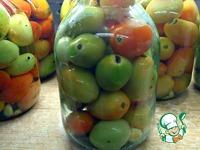 Зеленые помидоры в пряном маринаде ингредиенты