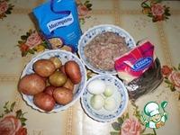 Горохово-картофельный рулет с мясом ингредиенты