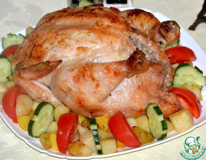 Рецепт: Курица, жаренная по-нормандски