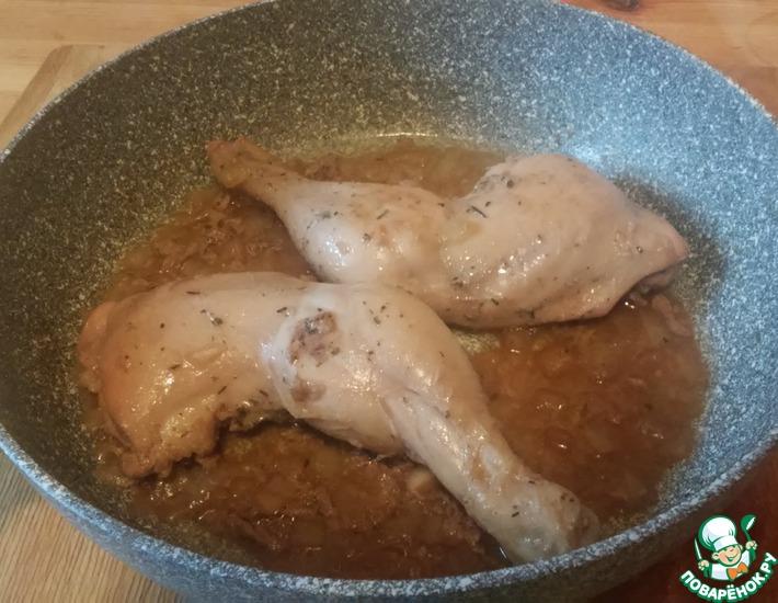 Рецепт: Куриные окорока без кожи в маринаде