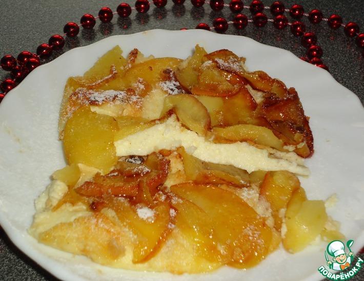 Рецепт: Творожный десерт Снежные яблоки