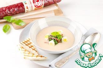 Рецепт: Крем-суп из белой фасоли по-Черкизовски