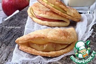 Рецепт: Творожно-песочное печенье с яблоками