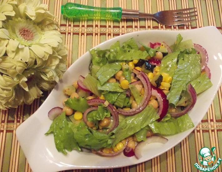 Рецепт: Салат с кукурузой и кабачком