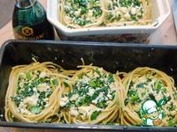 Спагетти со шпинатом и адыгейским сыром ингредиенты