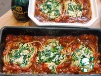 Спагетти со шпинатом и адыгейским сыром ингредиенты