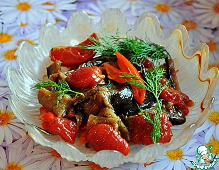 Рецепт: Салат из грилованных овощей