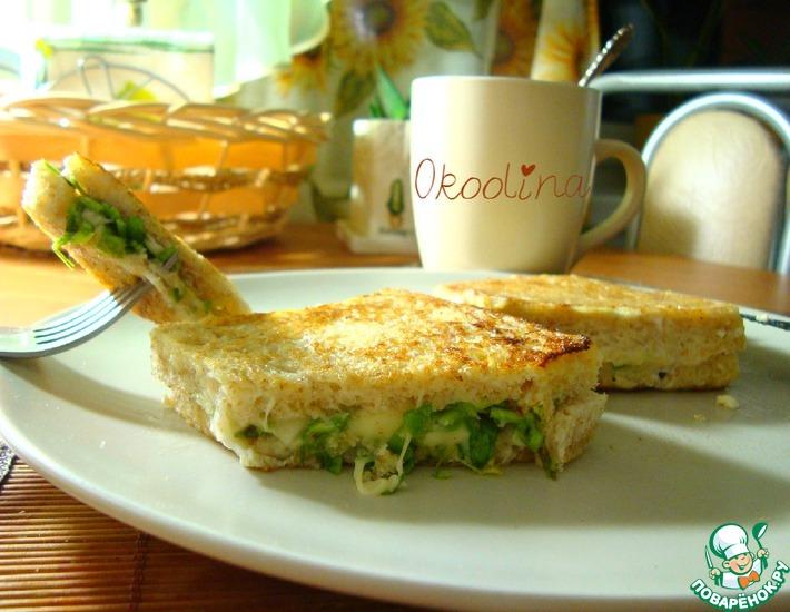 Рецепт: Сэндвич с сыром и зеленью