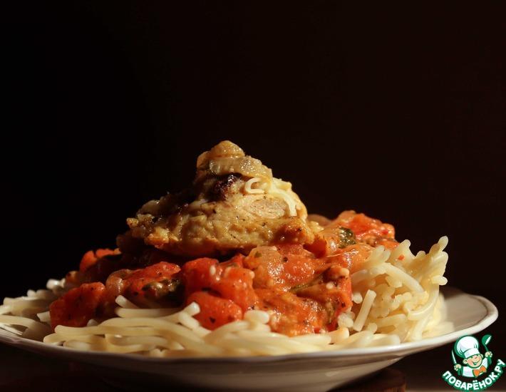 Рецепт: Помидорная заправка для спагетти