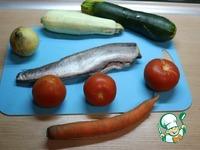 Рыба, запечённая с овощами в СВЧ ингредиенты