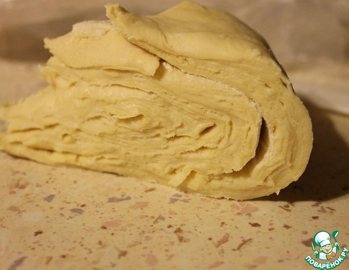 Рецепт: Слоеное тесто для торта Наполеон