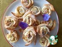 Булочки Цветочки с творожной-ореховой начинкой ингредиенты