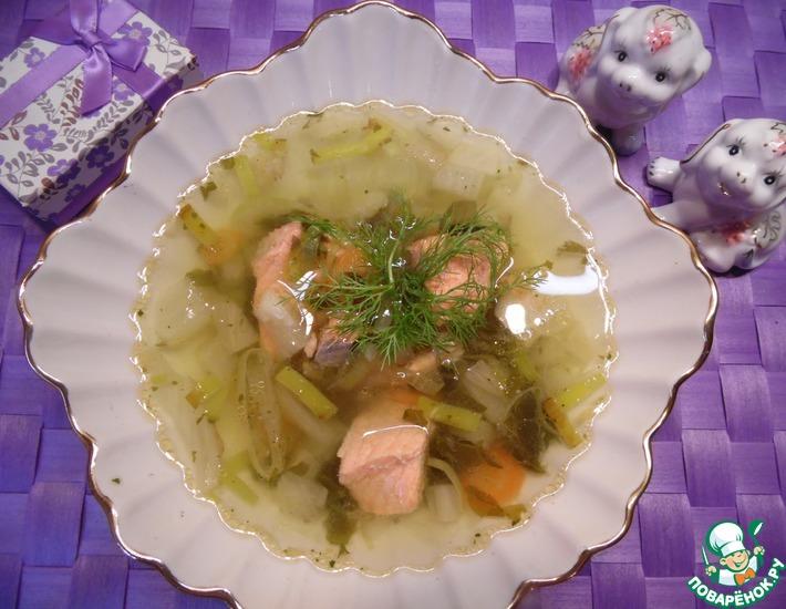 Рецепт: Суп с красной рыбой и фенхелем