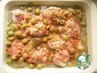 Пикантная курица с рисом и оливками ингредиенты