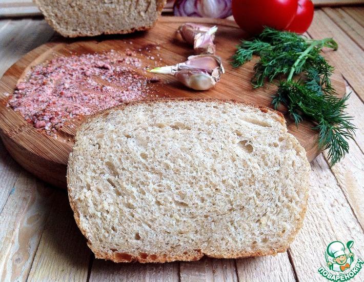 Рецепт: Постный пикантный цельнозерновой хлеб