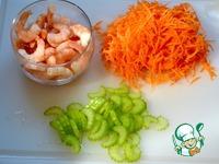 Салат с креветками и чёрным рисом ингредиенты
