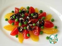 Средиземноморский салат с креветками и апельсинами ингредиенты