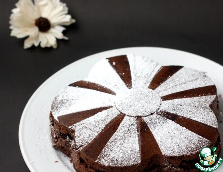 Рецепт: Постный черёмуховый торт-пирог